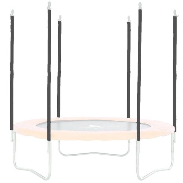 Mousses de protection trampoline grises x16