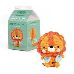 Kit DIY crochet MINI Amigurumi - Le lion Kazuo