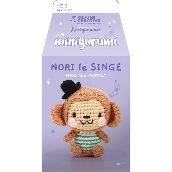 Kit DIY crochet MINI Amigurumi - Le singe Nori