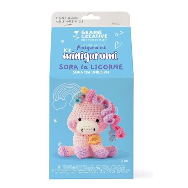 Kit DIY crochet MINI Amigurumi - Licorne
