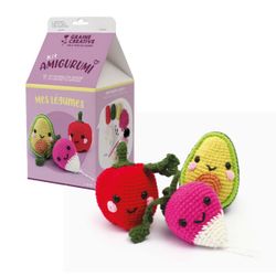 Kit DIY crochet Amigurumi - Mes légumes