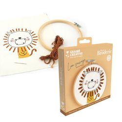 Kit DIY Oh my broderie - Lion sauvage 15cm
