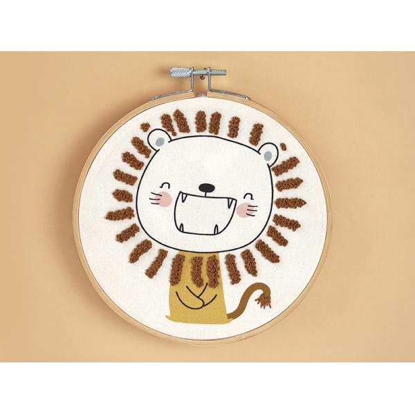 Kit DIY Oh my broderie - Lion sauvage 15cm