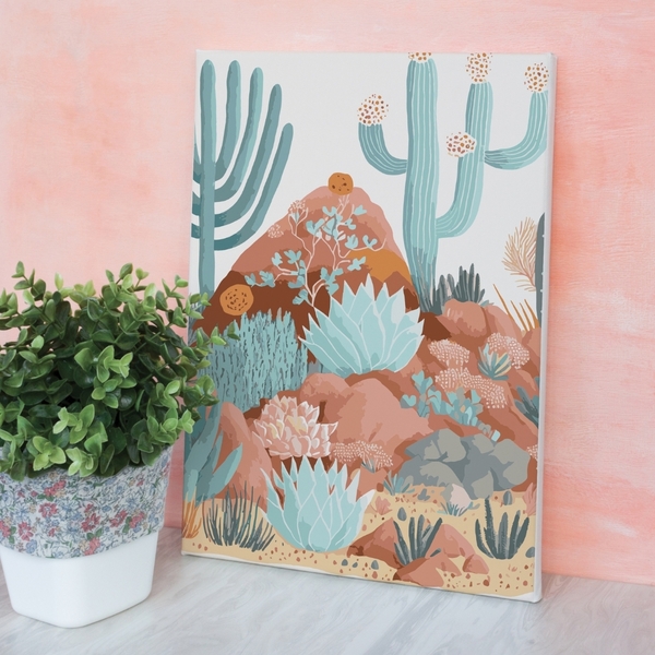 Peinture au numéro - Cactus
