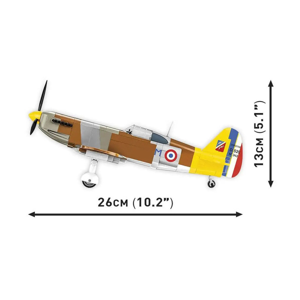 Set de construction Cobi – Avion Dewoitine D.520 (335 pièces)