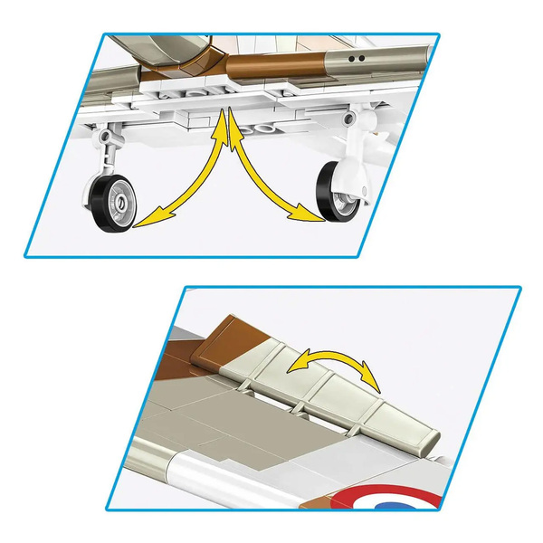 Set de construction Cobi – Avion Dewoitine D.520 (335 pièces)