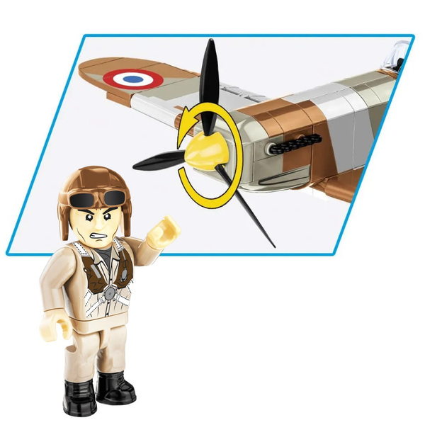 Set de construction Cobi – Avion Dewoitine D.520 (335 pièces)