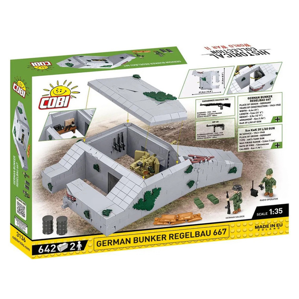 Set de construction Cobi – Bunker Allemand Regelbau 667 (642 pièces)