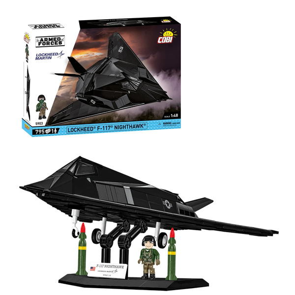 Set de construction Cobi – Avion F-117 Nighthawk (795 pièces)