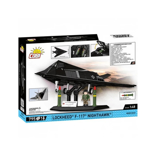 Set de construction Cobi – Avion F-117 Nighthawk (795 pièces)
