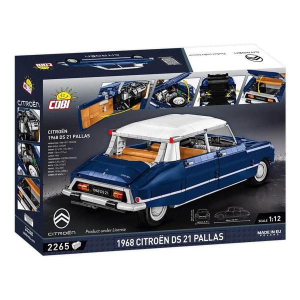 Set de construction Cobi – Citroën DS 21 Pallas 1968 (2265 pièces)