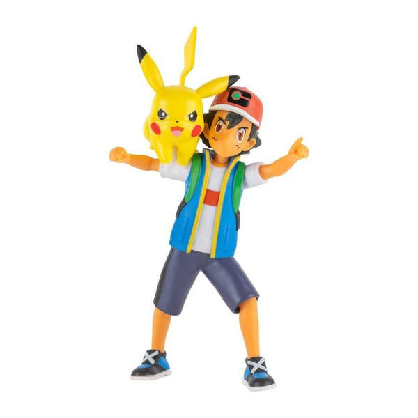 Figurines Sacha et Pikachu 