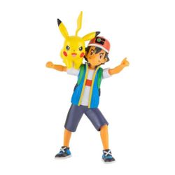 Figurines Sacha et Pikachu 