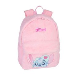 Sac à dos peluche rose fluffy - Stitch