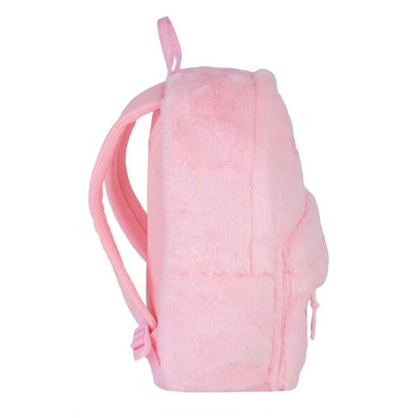 Sac à dos peluche rose fluffy - Stitch