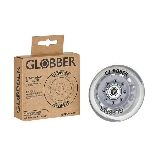 Roue arrière 80mm pour trottinette 3 roues Globber