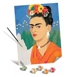 Peinture par numéros Frida Kahlo - CreArt Toiles 30 x 40 cm