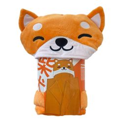 Plaid capuche Shiba Inu