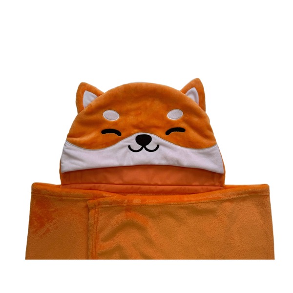 Plaid capuche Shiba Inu