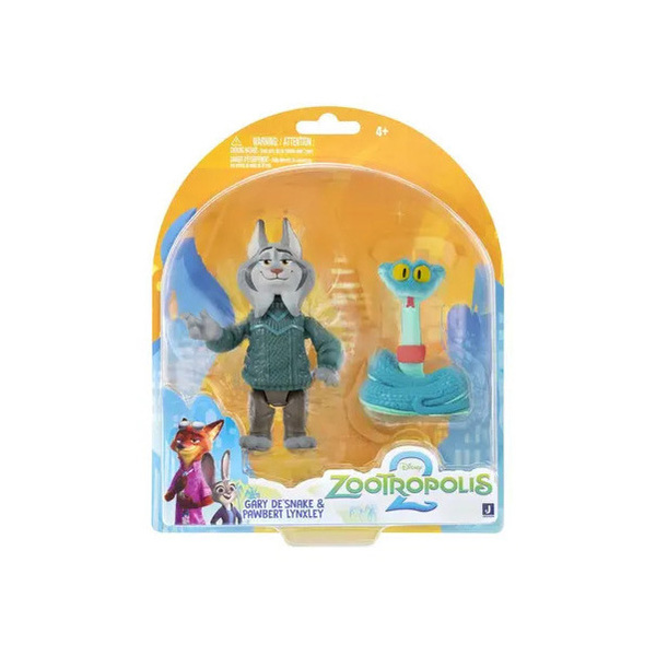 Figurines Gary De Snake et Pawbert Lynxley Zootopie 2
