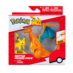 Pack 2 figurines Pokémon - Dracaufeu et Pikachu - 5/11cm