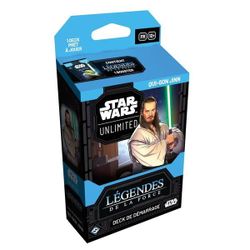 Cartes Star Wars Unlimited Deck de Démarrage Légendes De La Force Qui-Gon Jinn
