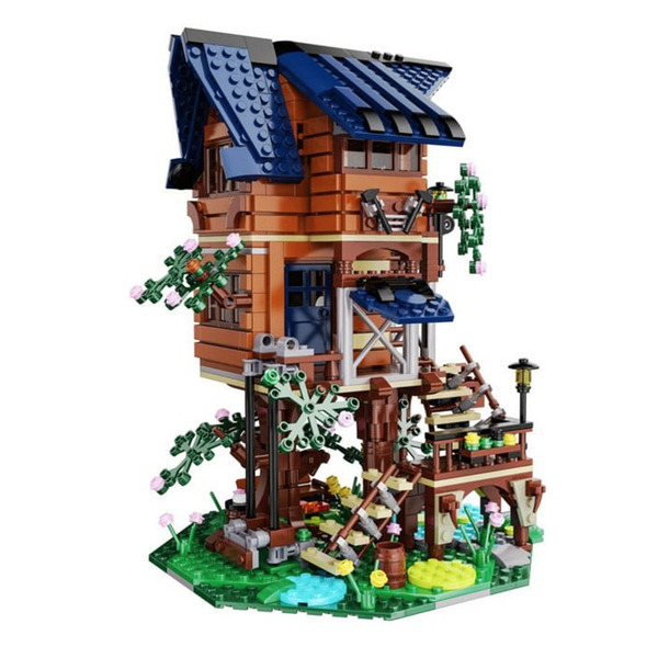 Set de construction CaDA - La cabane 4 saisons dans l’arbre (1155 pièces)