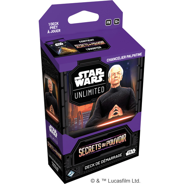 Cartes Star Wars Unlimited - Deck de démarrage Chancelier Palpatine