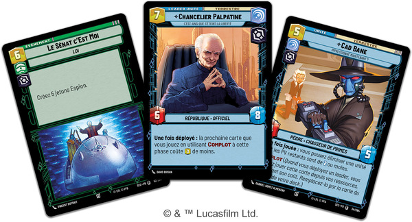 Cartes Star Wars Unlimited - Deck de démarrage Chancelier Palpatine