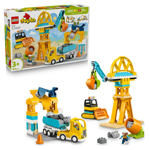 10476 - LEGO® DUPLO Ma Ville - Le chantier et les véhicules de construction 3-en-1