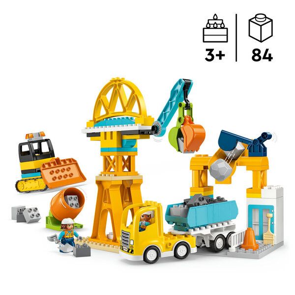 10476 - LEGO® DUPLO Ma Ville - Le chantier et les véhicules de construction 3-en-1