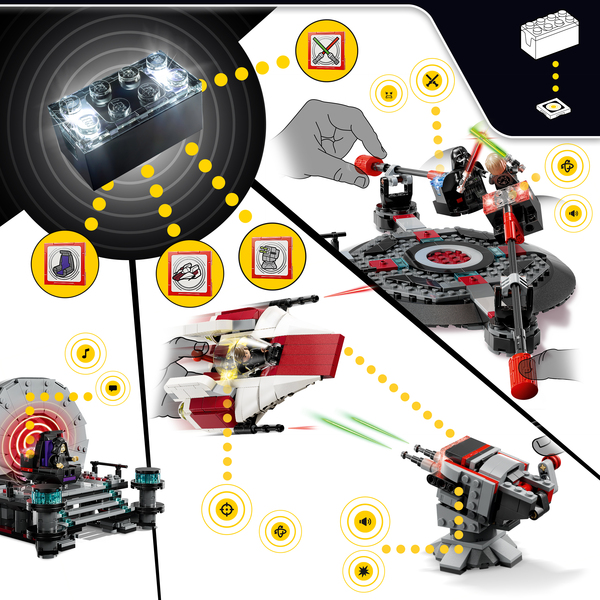75427 - LEGO® Star Wars TM - SMART Play™ : duel dans la salle du trône et chasseur A-Wing™