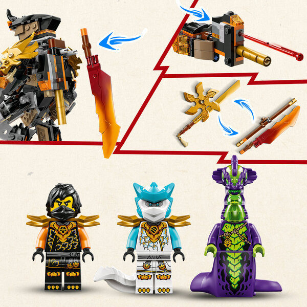 71854 - LEGO® NINJAGO - La mission du robot Cole et du dragon Zane
