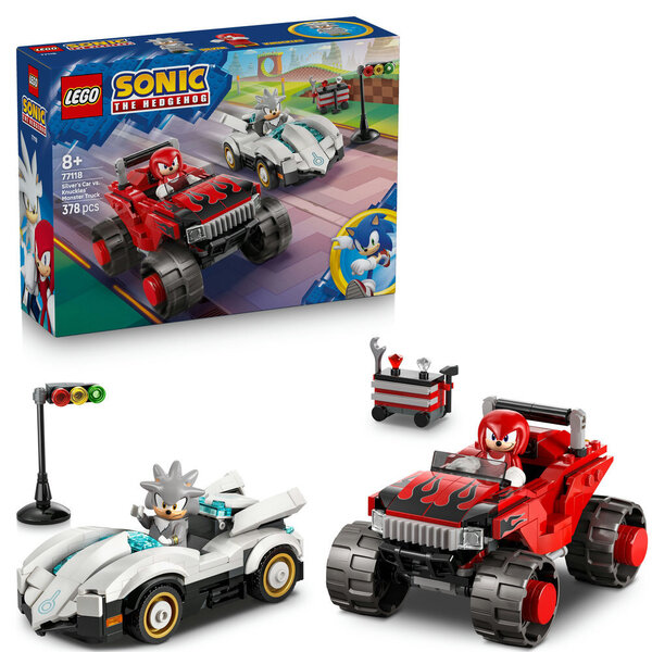 77118 - LEGO® Sonic the Hedgehog™ - La voiture de Silver contre le Monster Truck de Knuckles