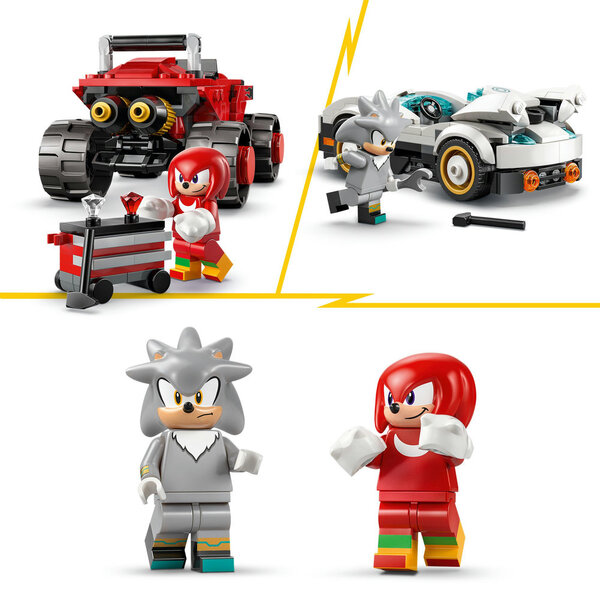 77118 - LEGO® Sonic the Hedgehog™ - La voiture de Silver contre le Monster Truck de Knuckles