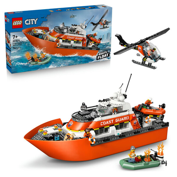 60504 - LEGO® City - Le bateau de sauvetage et l’hélicoptère des garde-côtes