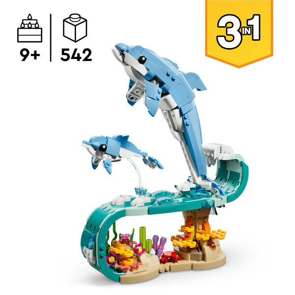 31385 - LEGO® Creator - Animaux marins : les beaux dauphins