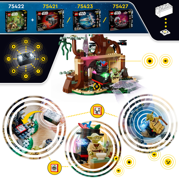75422 - LEGO® Star Wars TM - SMART Play™ : la hutte de Yoda et l’entraînement Jedi