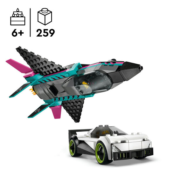 60489 - LEGO® City - Le jet contre la voiture