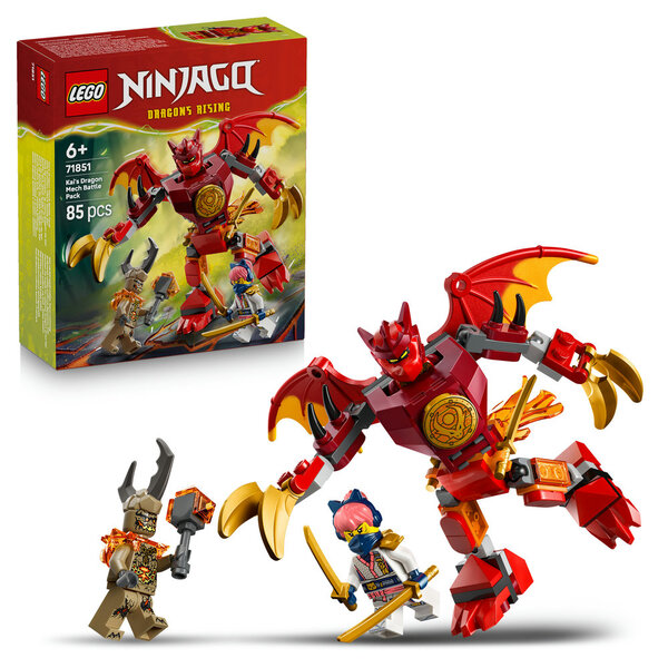 71851 - LEGO® NINJAGO - Pack de combat : le robot dragon de Kai