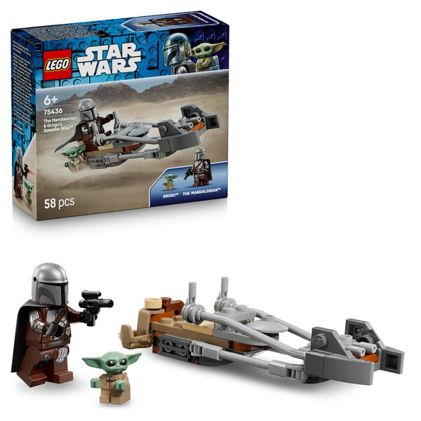 75436 - LEGO® Star Wars TM - Le speeder bike du Mandalorien et Grogu