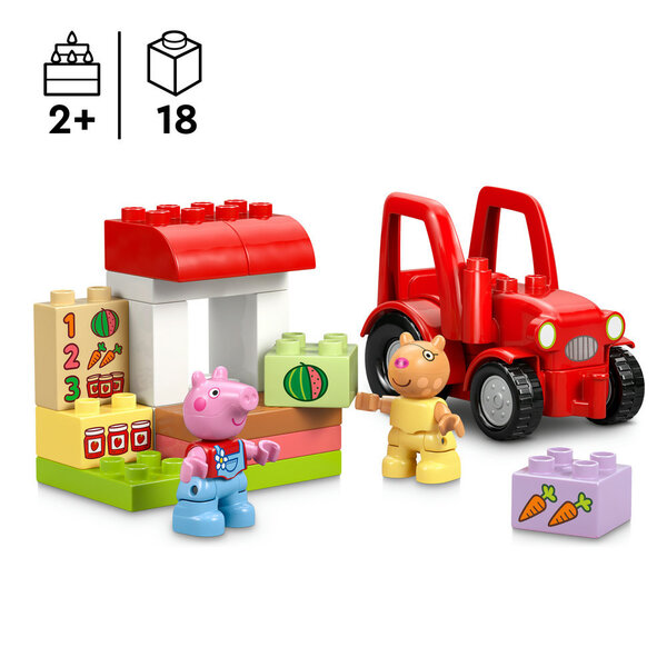 10468 - LEGO® DUPLO Peppa Pig - Tracteur et marché