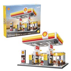 Set de construction CaDA – Station-service Shell (1222 pièces)