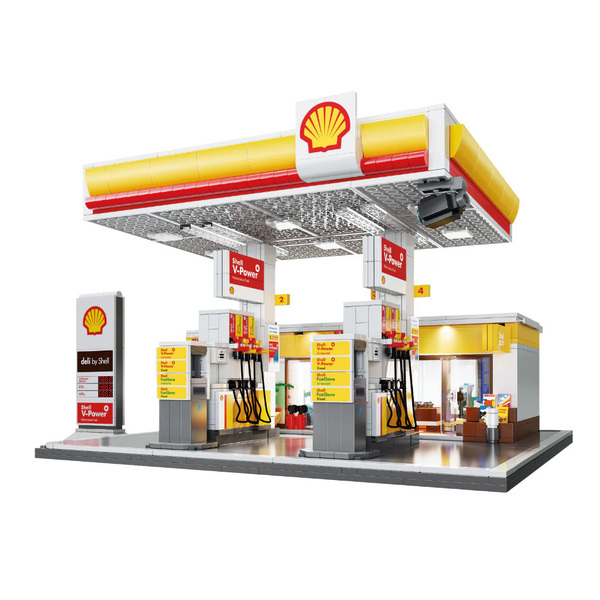 Set de construction CaDA – Station-service Shell (1222 pièces)