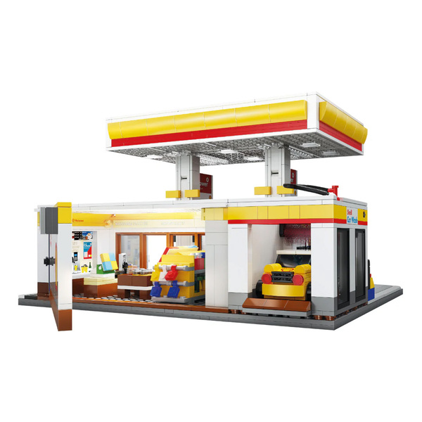Set de construction CaDA – Station-service Shell (1222 pièces)