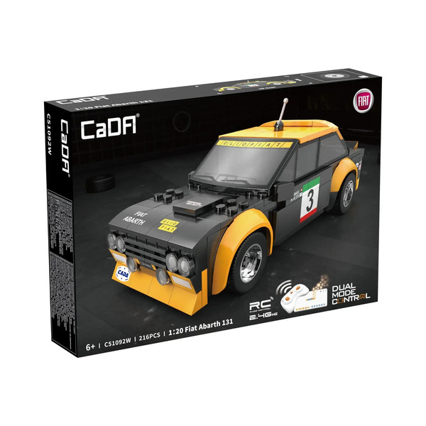 Set de construction CaDA - Voiture RC Fiat Abarth 131 (216 pièces)