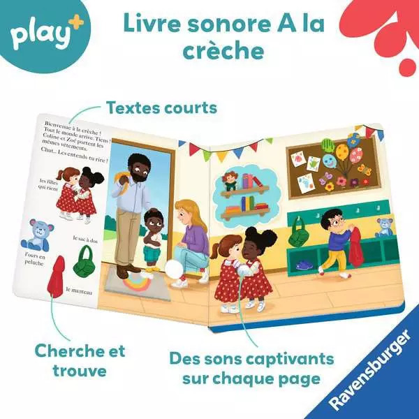 Livre sonore Chut…qui est là ? A la crèche - Play +