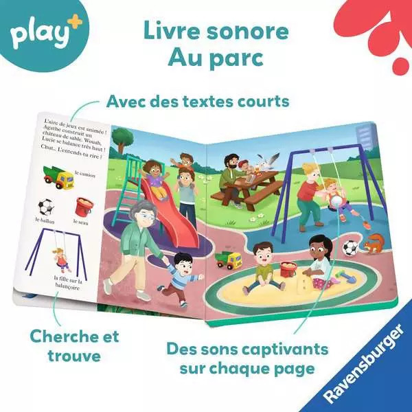 Livre sonore Chut…qui est là ? Au parc - Play +