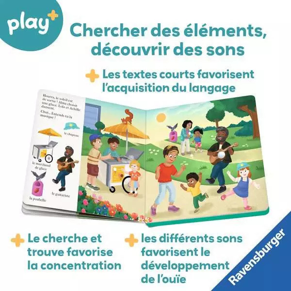 Livre sonore Chut…qui est là ? Au parc - Play +