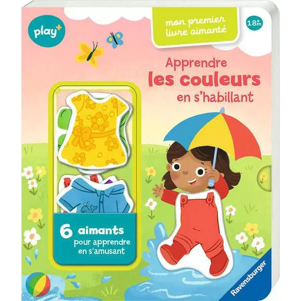 Livre aimanté - Apprendre les couleurs en s habillant - Play +